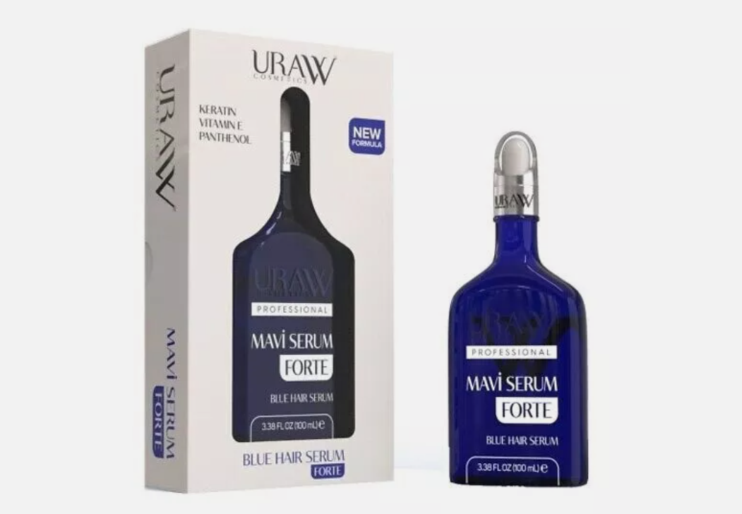 Uraw Blue Serum Forte 100ml: Advanced Hair Growth & Anti-Hair Loss Treatment